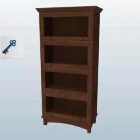 Barrister Bookcase Furniture 3d model