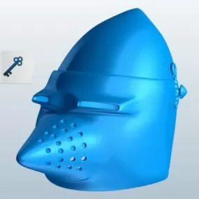 Bascinet Max Medieval Helmet 3d model