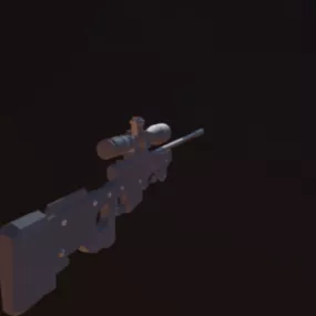 Base Sniper Gun 3d model