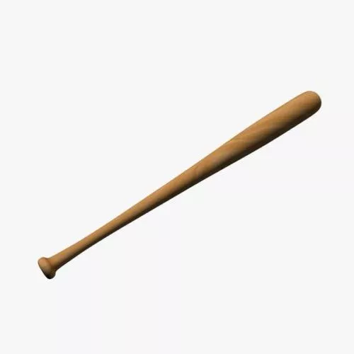 Wooden Baseball Bat 3d model Wooden Baseball Bat 3d model