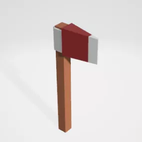 Basic Cartoon Axe 3d model