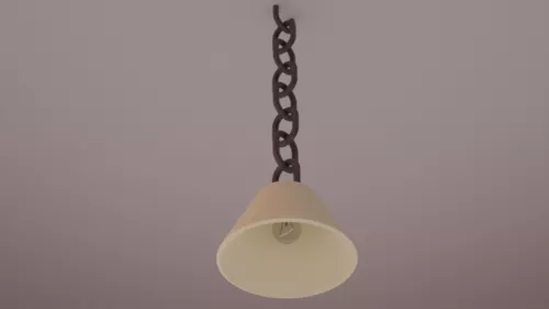 Basic Chandelier With Chain 3d model Basic Chandelier With Chain 3d model