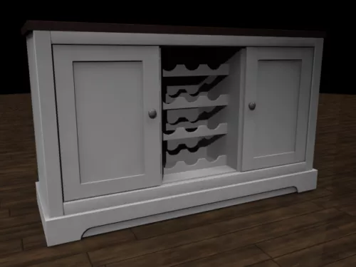 Home Dresser Unit 3d model Home Dresser Unit 3d model