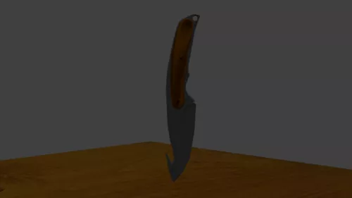 Meat Cleaver Kitchen Knife 3d model