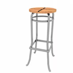 Basic Home Bar Stool 3d model
