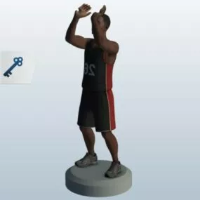 Basketball Player Shooting Character 3d model