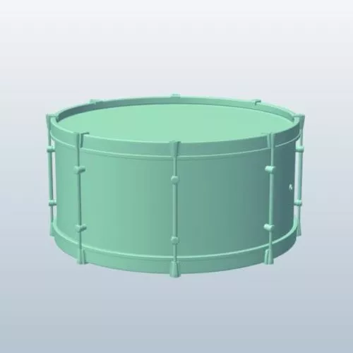 Instrument Single Drum 3d model