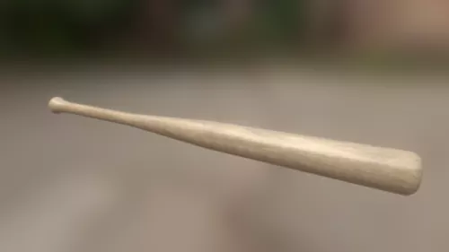 Wooden Bat 3d model Wooden Bat 3d model