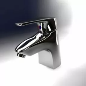 Inox Bathroom Faucet 3d model