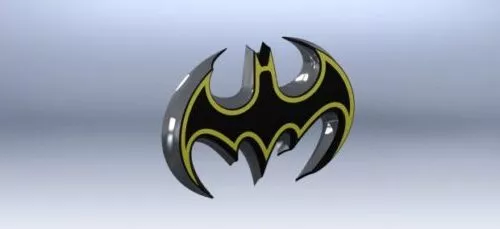 Batman Badge 3d model Batman Badge 3d model