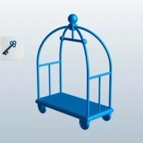 Iron Bellman Cart 3d model