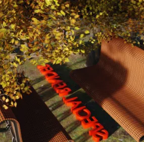 Park Bench 3d model