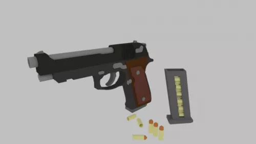 Beretta M9 Gun V1 3d model Beretta M9 Gun V1 3d model
