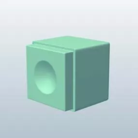 Billiards Cue Chalk 3d model