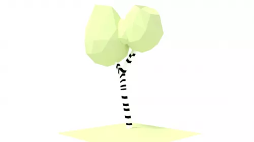 Birch Tree Lowpoly 3d model Birch Tree Lowpoly 3d model