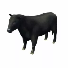 Black Angus Animal 3d model