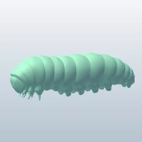 Cartoon Baby Worm 3d model