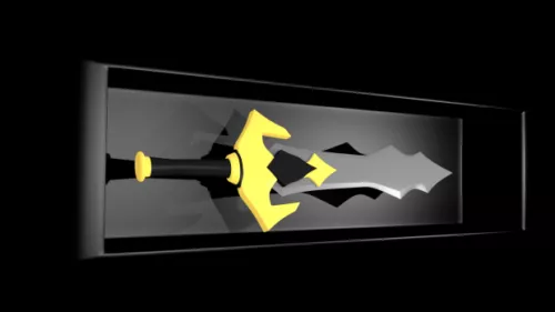 Short Sword Weapon Set 3d model