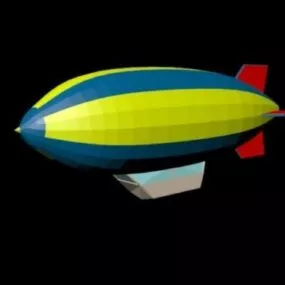 Blimp Carrier Balloon 3d model