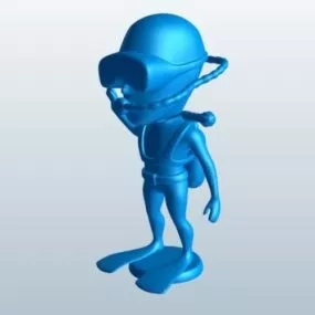 Scuba Diver 3d model