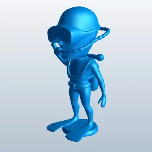 Wheatley Robot Character 3d model