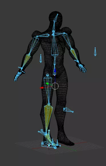 Body Mesh Rigged 3d model Body Mesh Rigged 3d model