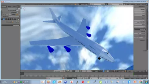 Boeing 747 Plane Lowpoly 3d model Boeing 747 Plane Lowpoly 3d model