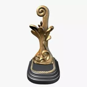 Bookend Ornate Decorative 3d model