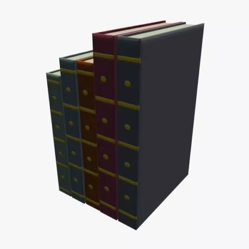Books Literature Stack 3d model Books Literature Stack 3d model