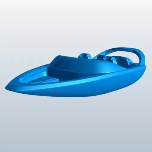Cabin Motorboat 3d model