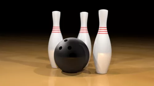 Bowling Ball And Pins 3d model Bowling Ball And Pins 3d model