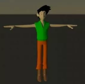 Boy T Pose Character 3d model