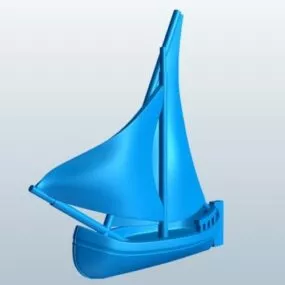 Small Boat Toy Printable 3d model
