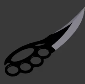 Brass Knife 3d model