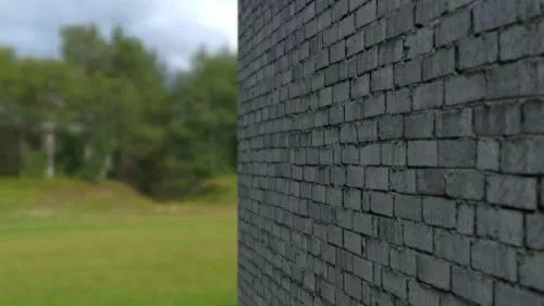 Grey Brick Wall 3d model Grey Brick Wall 3d model