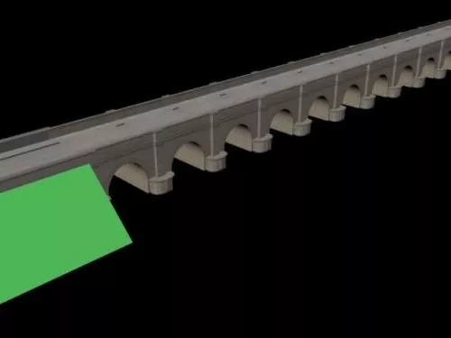Modern Bridge Canal 3d model Modern Bridge Canal 3d model