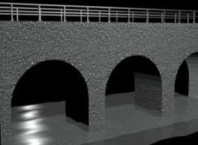 Stone Bridge-module 3d model