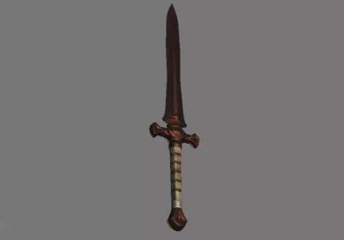 Rustic Bronze Sword 3d model Rustic Bronze Sword 3d model