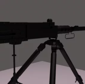Browning M2-50 Caliber Gun 3d model