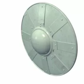 Spaceship Buckler Shield 3d model