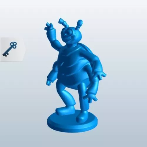 Space Chad Robot Figure 3d model