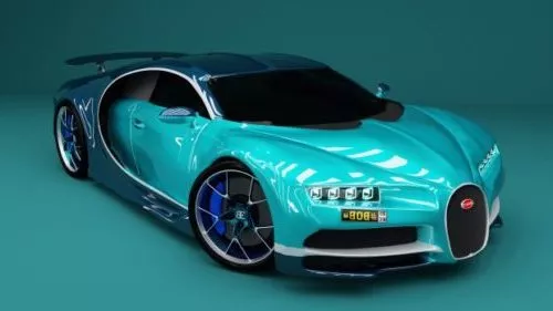 Realistic Bugatti Veyron Car 3d model