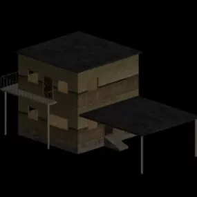 Building Wooden Material 3d model