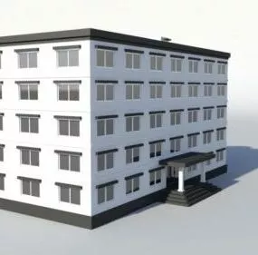 Apartment Building Block 3d model