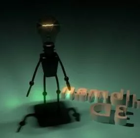 Bulbman Character 3d model