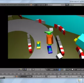 Bulldozer Lowpoly Game 3d model