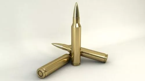 Gun Brass Bullet 3d model Gun Brass Bullet 3d model