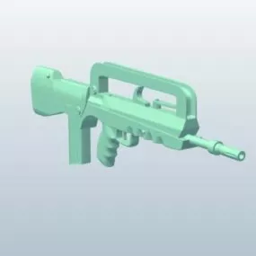Bullpup Rifle Gun 3d model