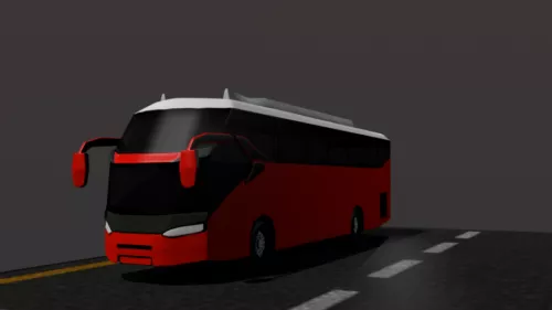 European Transit Bus 3d model