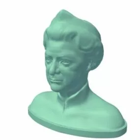 Old Queen Bust Statue 3d model